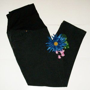 GREAT EXPECTATIONS XXL 2XL Black Maternity Jeans